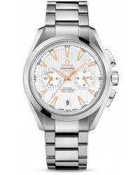 Omega Aqua Terra  Chronograph Automatic Men's Watch, Stainless Steel, Silver Dial, 231.10.43.52.02.001