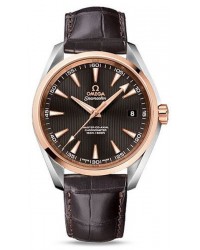 Omega Aqua Terra  Automatic Men's Watch, Steel & 18K Rose Gold, Brown Dial, 231.23.42.21.06.003