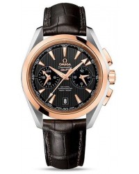 Omega Aqua Terra  Chronograph Automatic Men's Watch, Steel & 18K Rose Gold, Grey Dial, 231.23.43.52.06.001