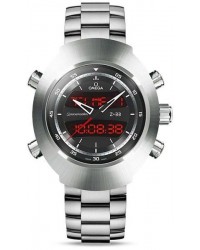 Omega Speedmaster  Chronograph LCD Display Quartz Men's Watch, Titanium, Black Dial, 325.90.43.79.01.001
