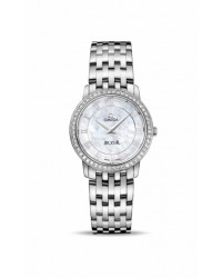 Omega De Ville  Quartz Women's Watch, Stainless Steel, White Mother Of Pearl Dial, 413.15.27.60.05.001