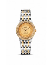 Omega De Ville  Quartz Women's Watch, 18K Yellow Gold, Champagne Dial, 413.25.27.60.08.001