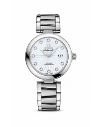 Omega De Ville Ladymatic  Automatic Women's Watch, Stainless Steel, Mother Of Pearl & Diamonds Dial, 425.30.34.20.55.001
