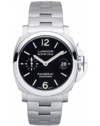 Panerai Luminor Marina  Automatic Certified Men's Watch, Stainless Steel, Black Dial, PAM00298