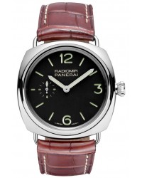Panerai Radiomir  Mechanical Men's Watch, Stainless Steel, Black Dial, PAM00337