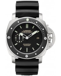 Panerai Luminor Submersible Limited Edition  Automatic Certified Men's Watch, Titanium, Black Dial, PAM00389