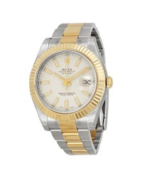 Rolex DateJust ll  Automatic Men's Watch, Stainless Steel & Yellow Gold, Ivory Dial, 116333-IVR