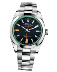 Rolex Milgauss  Automatic Men's Watch, Stainless Steel, Black Dial, 116400GV-BLK