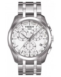 Tissot Couturier  Chronograph Quartz Men's Watch, Stainless Steel, White Dial, T035.617.11.031.00