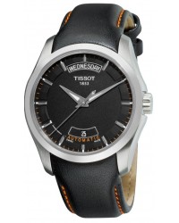 Tissot Couturier  Automatic Men's Watch, Stainless Steel, Black Dial, T035.407.16.051.01
