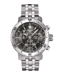 Tissot PRS200  Chronograph Quartz Men's Watch, Stainless Steel, Grey Dial, T067.417.11.051.00