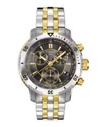 Tissot PRS200  Chronograph Quartz Men's Watch, Stainless Steel, Black Dial, T067.417.22.051.00