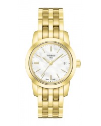 Tissot Classic Dream  Quartz Women's Watch, Gold Plated, White Mother Of Pearl Dial, T033.210.33.111.00