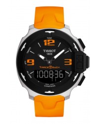 Tissot T Race  Chronograph LCD Display Quartz Men's Watch, Stainless Steel, Black Dial, T081.420.17.057.02