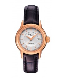 Tissot Carson Lady  Automatic Women's Watch, Rose Gold Plated, White Dial, T085.207.36.011.00