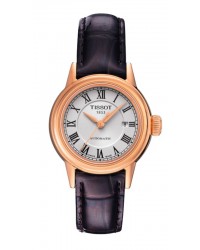 Tissot Carson Lady  Automatic Women's Watch, Rose Gold Plated, White Dial, T085.207.36.013.00