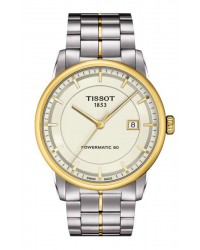 Tissot T-Classic  Automatic Men's Watch, Steel & Gold Tone, Beige Dial, T086.407.22.261.00