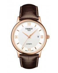 Tissot T-Gold  Automatic Men's Watch, 18K Rose Gold, White Dial, T914.407.76.018.00