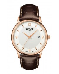 Tissot T-Gold  Quartz Men's Watch, 18K Rose Gold, White Dial, T914.410.76.017.00