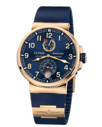 Ulysse Nardin Marine Chronometer  Automatic Men's Watch, 18K Rose Gold, Blue Dial, 1186-126-3/63
