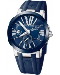 Ulysse Nardin Nifty / Functional  Automatic Men's Watch, Steel & Ceramic, Blue Dial, 243-00-3/43