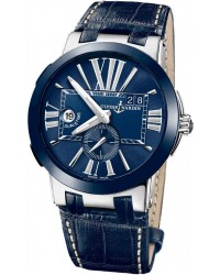 Ulysse Nardin Nifty / Functional  Automatic Men's Watch, Steel & Ceramic, Blue Dial, 243-00/43