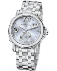 Ulysse Nardin Nifty / Functional  Automatic Women's Watch, Stainless Steel, Silver & Diamonds Dial, 243-22-7/30-07