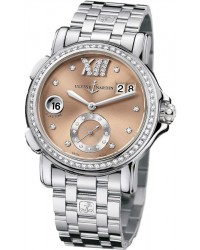 Ulysse Nardin Nifty / Functional  Automatic Women's Watch, Stainless Steel, Brown & Diamonds Dial, 243-22B-7/30-09