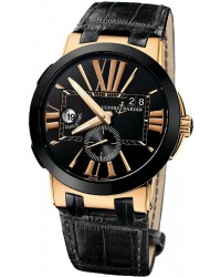 Ulysse Nardin Nifty / Functional  Automatic Men's Watch, Ceramic & Gold, Black Dial, 246-00/42