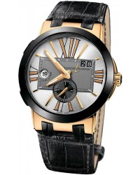 Ulysse Nardin Nifty / Functional  Automatic Men's Watch, Ceramic & Gold, Grey Dial, 246-00/421