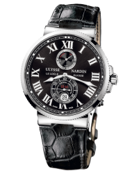 Ulysse Nardin Marine Chronometer  Automatic Men's Watch, Stainless Steel, Black Dial, 263-67/42