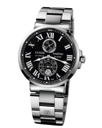 Ulysse Nardin Marine Chronometer  Automatic Men's Watch, Stainless Steel, Black Dial, 263-67-7/42