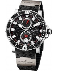 Ulysse Nardin Maxi Marine Diver  Automatic Men's Watch, Titanium & Stainless Steel, Black Dial, 263-90-3/72
