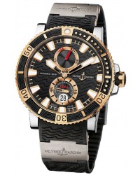 Ulysse Nardin Maxi Marine Diver  Automatic Men's Watch, Titanium & Rose Gold, Black Dial, 265-90-3T/92