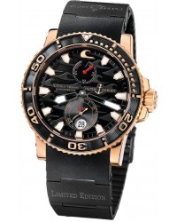 Ulysse Nardin Maxi Marine Diver  Automatic Men's Watch, 18K Rose Gold, Black Dial, 266-37LE-3B