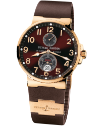 Ulysse Nardin Marine Chronometer  Automatic Men's Watch, 18K Rose Gold, Brown Dial, 266-66-3/625