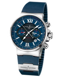 Ulysse Nardin Marine Chronometer  Automatic Men's Watch, Stainless Steel, Blue Dial, 353-66-3/323