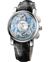 Ulysse Nardin Exceptional  Automatic Men's Watch, Platinum, White Mother Of Pearl Dial, 6119-103/P0-P2