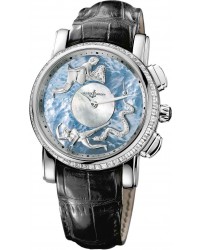 Ulysse Nardin Exceptional  Automatic Men's Watch, Platinum, White Mother Of Pearl Dial, 6119-104/P0-P2