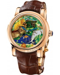 Ulysse Nardin Exceptional  Automatic Men's Watch, 18K Rose Gold, Enamel Custom Dial, 726-61