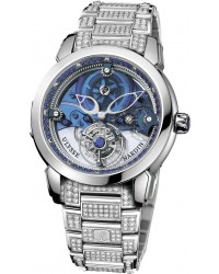 Ulysse Nardin Exceptional  Automatic Men's Watch, Platinum, Blue & Diamonds Dial, 799-82-8