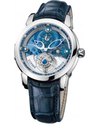 Ulysse Nardin Exceptional  Automatic Men's Watch, Platinum, Blue & Diamonds Dial, 799-82