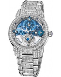 Ulysse Nardin Exceptional  Automatic Men's Watch, Platinum, Blue & Diamonds Dial, 799-83-8
