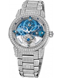 Ulysse Nardin Exceptional  Automatic Men's Watch, Platinum, Blue & Diamonds Dial, 799-83-8F