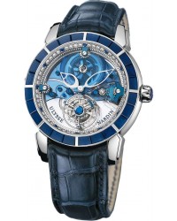 Ulysse Nardin Exceptional  Automatic Men's Watch, Platinum, Blue & Diamonds Dial, 799-90BAG