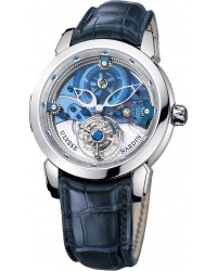 Ulysse Nardin Exceptional  Automatic Men's Watch, Platinum, Blue & Diamonds Dial, 799-91