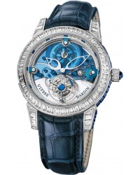 Ulysse Nardin Exceptional  Automatic Men's Watch, Platinum, Blue & Diamonds Dial, 799-99BAG