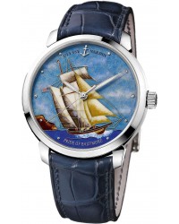 Ulysse Nardin Classical  Automatic Men's Watch, 18K White Gold, Custom Dial, 8150-111-2/BALT
