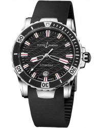 Ulysse Nardin Maxi Marine Diver  Automatic Women's Watch, Stainless Steel, Black Dial, 8153-180-3/02