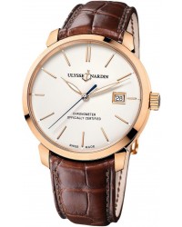 Ulysse Nardin Classical  Automatic Men's Watch, 18K Rose Gold, Ivory Dial, 8156-111-2/91